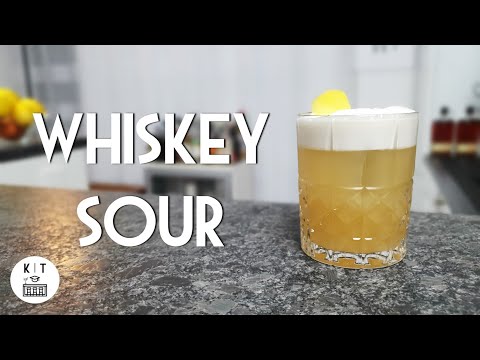 Whiskey Sour – the king of whiskey cocktails? Perfectly prepared with egg white and a reverse dry...