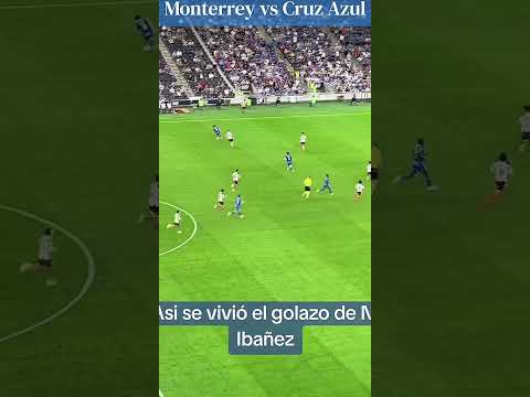 GOLAZO DE NICO IBAÑEZ MONTERREY VS CRUZ AZUL CONCACAF #futbol #ligamx