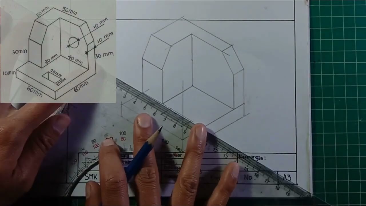 Gambar Teknik Proyeksi Eropa