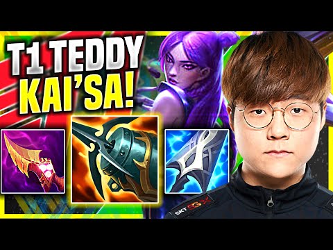 TEDDY IS SO CLEAN WITH KAI'SA! - T1 Teddy Plays Kai'Sa ADC vs Samira! | Preseason 11