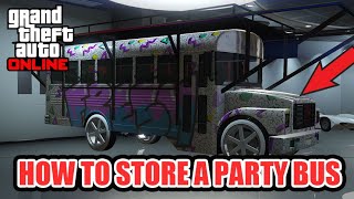 How to Store A Party Bus in Your Garage GTA Online (PS5/XBOX)