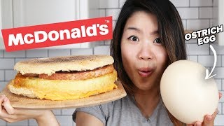 I Tried To Make A Giant Ostrich Egg McMuffin