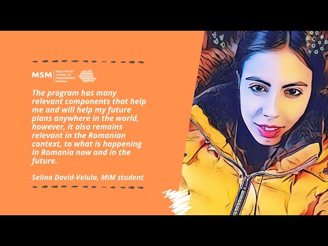 MSM Master in Management -  Selina David-Velula, Series 1 Student