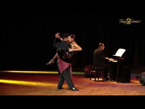  Sebastian Achaval  and  Roxana Suarez  are  dancing  to  a  tango  by  Los reyes del tango  at  TanGO TO Istanbul  in  2019