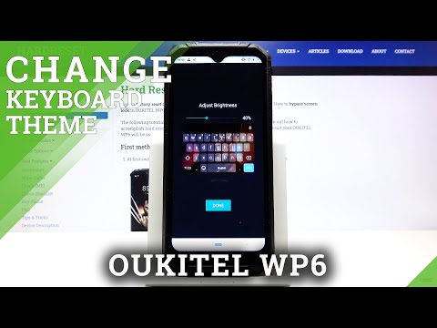 How to Personalize Keyboard in Oukitel WP6 - Customize Keyboard Theme