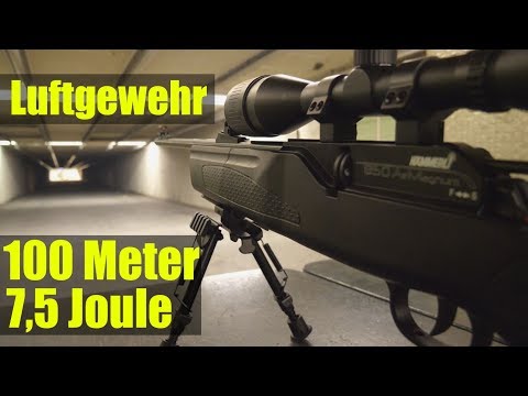 Luftgewehr 7,5 Joule auf 100 Meter