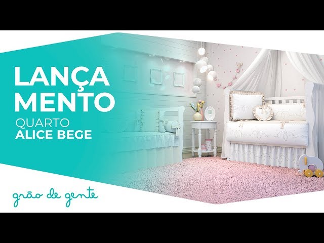 Quarto de Bebê Alice Bege - Grão de Gente