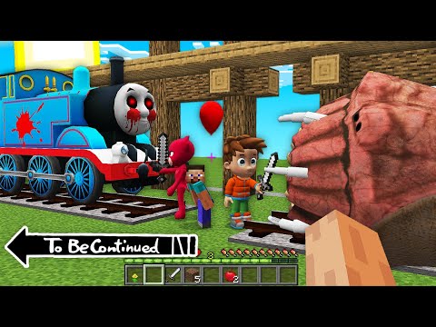 This is real THOMAS THE TANK ENGINE.EXE vs WORM in Minecraft - Coffin Meme