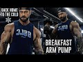 BACK & BICEPS PUMP | CANADA TRAVEL VLOG PART 1