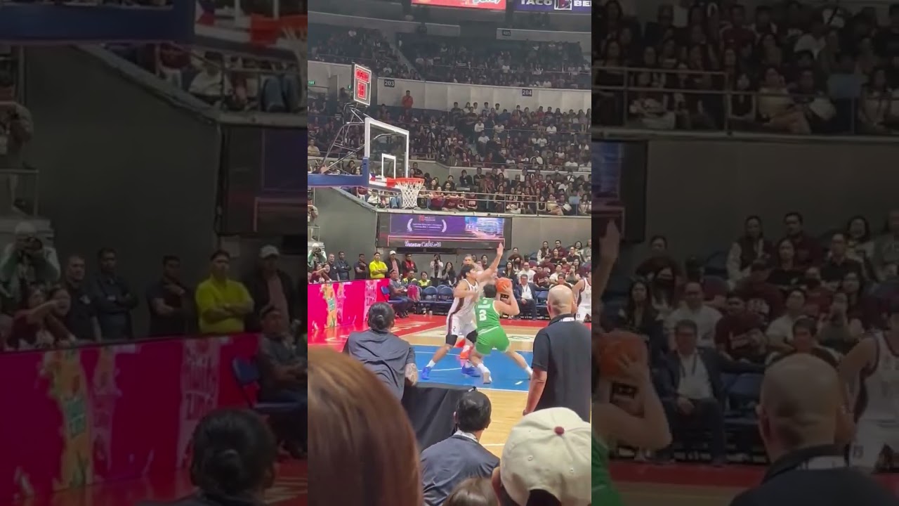 Highlights: Vhoris Marasigan of DLSU with an up-and-under.