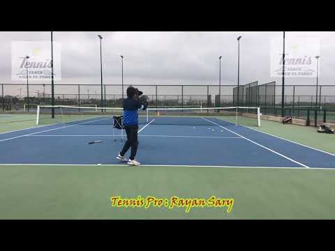 18 Tennis workout 18 work on forehand open&close stance and body weight transfer