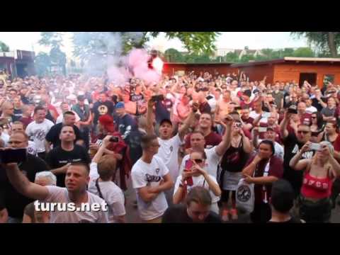 BFC Dynamo: Aufstiegsfeier 2014 mit Konzert und Pyro