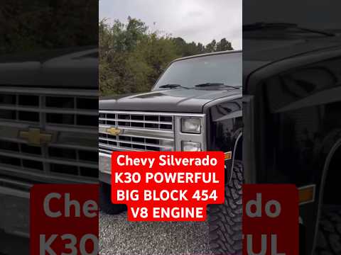 The 1986 Chevrolet Silverado K30 with A POWERFUL Big Block 454 V8 engine. #chevrolet #chevytrucks