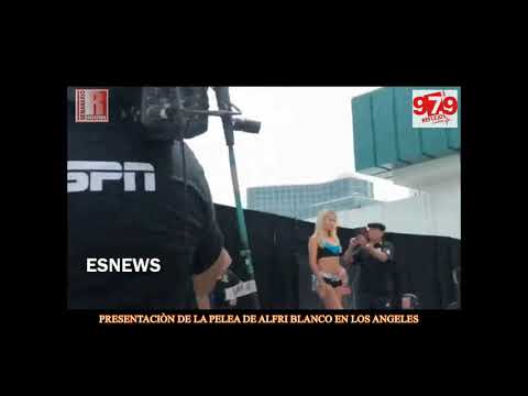 presentacion de la pelea de ALFRI BLANCO