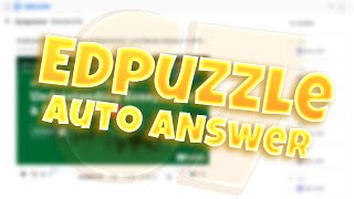 NEW Edpuzzle Hack. Get every answer correct, skip video!