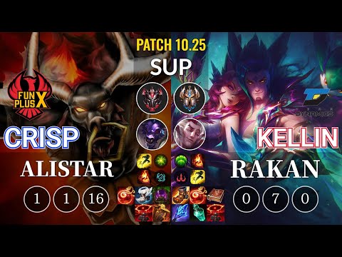 FPX Crisp Alistar vs DYN Kellin Rakan Sup - KR Patch 10.25