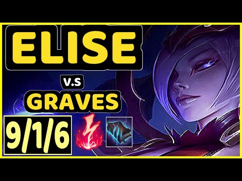 KEIO (ELISE) vs GRAVES - 9/1/6 KDA JUNGLE GAMEPLAY - BR Ranked GRANDMASTER