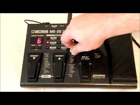 Boss ME25 Multi Effects Pedal and Demo