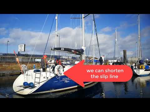 RYA Day Skipper: Boat Handling - Tight turn in Rothesay Harbour