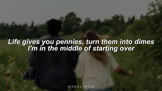 the middle of starting over // sabrina carpenter (lyrics)