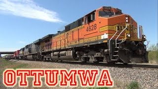 preview picture of video 'Trains in Ottumwa, IA - Dawn to Dusk on National Train Day 2014'