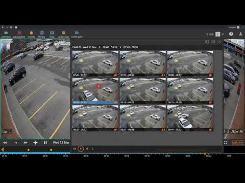 Camera events grid thumbnail menu | 3dEYE Cloud Video Surveillance Platform