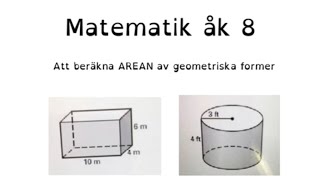 Matematik åk 8 AREA