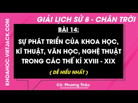 Lịch sử 8 Chân trời sáng tạo Bài 14: Sự phát triển của khoa học kĩ thuật văn học nghệ thuật