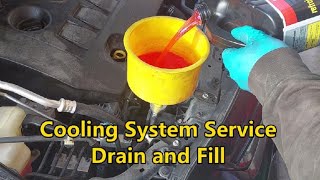 2009-2013 Toyota Corolla 1.8 L - 2ZR-FE - Cooling System Service - Coolant Drain and Fill