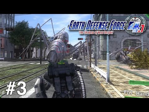Earth Defense Force 4.1: The Shadow of New Despair (Walkthrough/Gameplay) - Part 3 (Fencer)