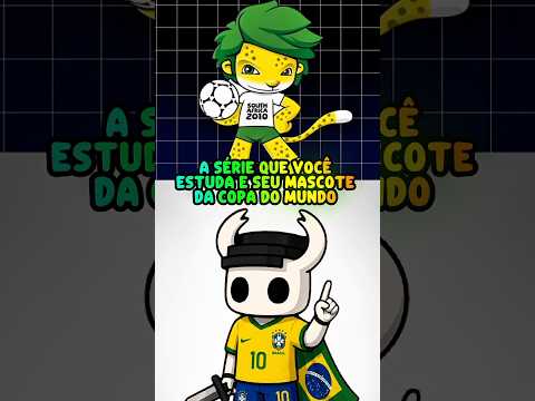 A Série Que Você Estuda É Seu Mascote da Copa do Mundo! #shorts #copadomundo