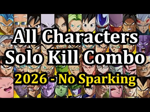 All 44 Characters New Solo ToD Combos - DBFZ 2026