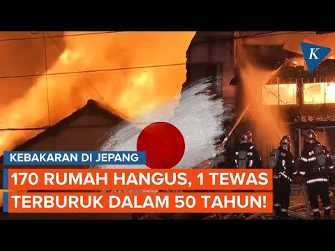 Jepang Alami Kebakaran Terburuk 50 Tahun Terakhir, 170 Rumah Terbakar!