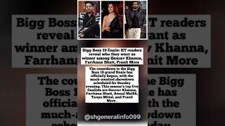 Bigg Boss 19 finale: HT readers reveal who they want as winner #biggboss #trendi