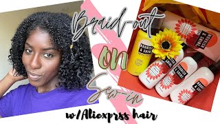 BRAID-OUT WITH SEW-IN FEAT. NOUISH & SHINE | FIRST IMPRESSIONS | RUTH NANDA