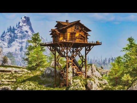 How To Build a Fire Lookout Tower Starter Base in ARK: Survival Ascended