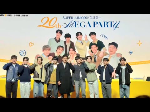 260121 SUPER JUNIOR Fansign Event With Mega Coffee Today ♡
