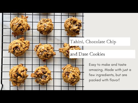 Tahini, Chocolate Chips, and Date Cookies Recipe - The Perfect Sweet Treat
