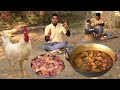 Boiler Chicken Curry Recipe Village Style Delicious Chicken Masala Cooking Eating Chicken Gravy
