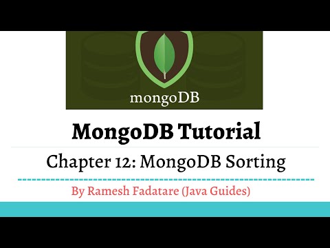 MongoDB Tutorial 12 MongoDB Sorting