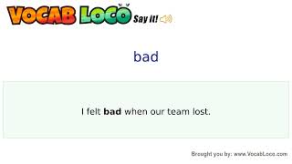 Video thumbnail for bad