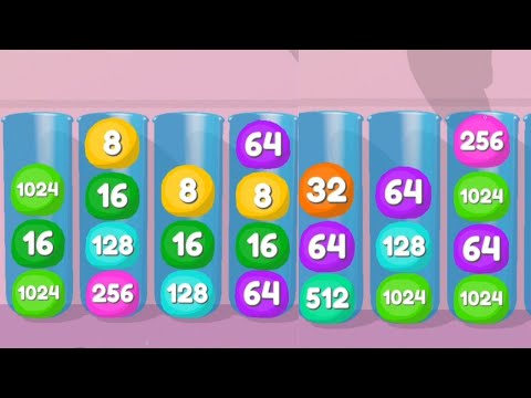 Jelly Drops 2048 Gameplay #gameparkarea #2048game