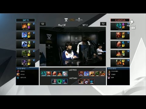 CJ vs SKT Game 2 Highlights (Champions Spring Korea 2015 Playoffs Round 2)