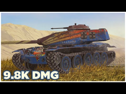 T95E6 Piranha • 9.8K DMG 6 KILLS • WoT Blitz