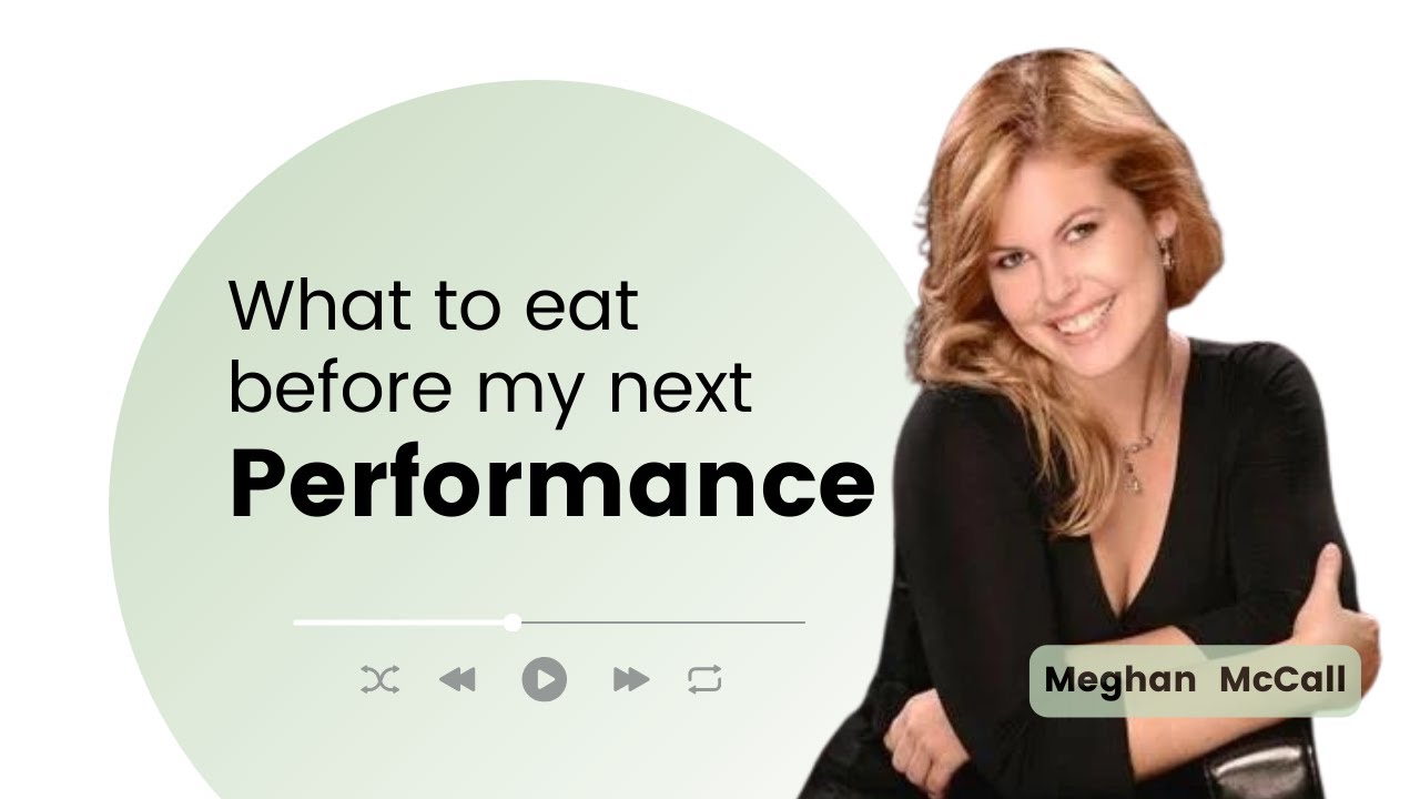 What to eat before my next performance? (Nutrition for Vocalists)