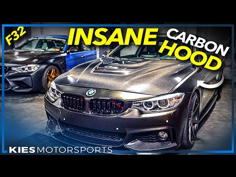 Installing an INSANE SEIBON CARBON FIBER HOOD on a BMW F32 428i! (Also, fits the F30)