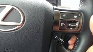 Lexus GX 460 Simple Tutorial - How to Operate Parking and Blindspot Sensors