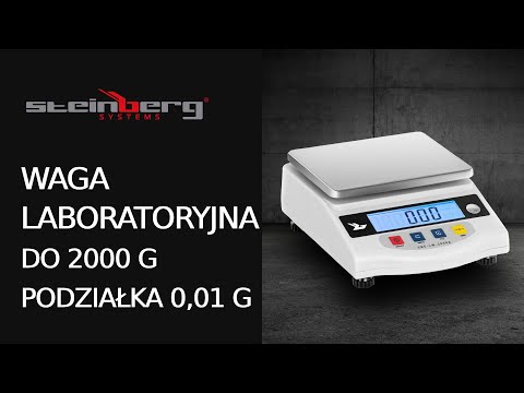 Video - Waga laboratoryjna - 2000 g / 0,01 g - LCD