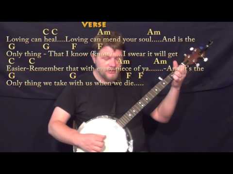 Photograph (Ed Sheeran) Banjo Cover Lesson in C with Chords/Lyrics