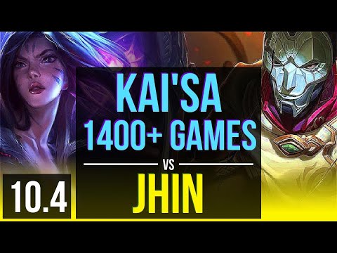 KAI'SA & Nautilus vs JHIN & Mikyx Lux (ADC) | 1400+ games, KDA 6/0/1 | EUW Challenger | v10.4